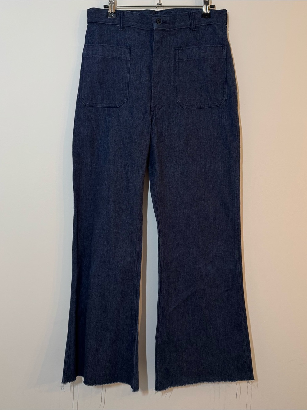Vintage US Navy Trouser Utility Denim Size 30 Blue Flare Bell Bottom Type 1
